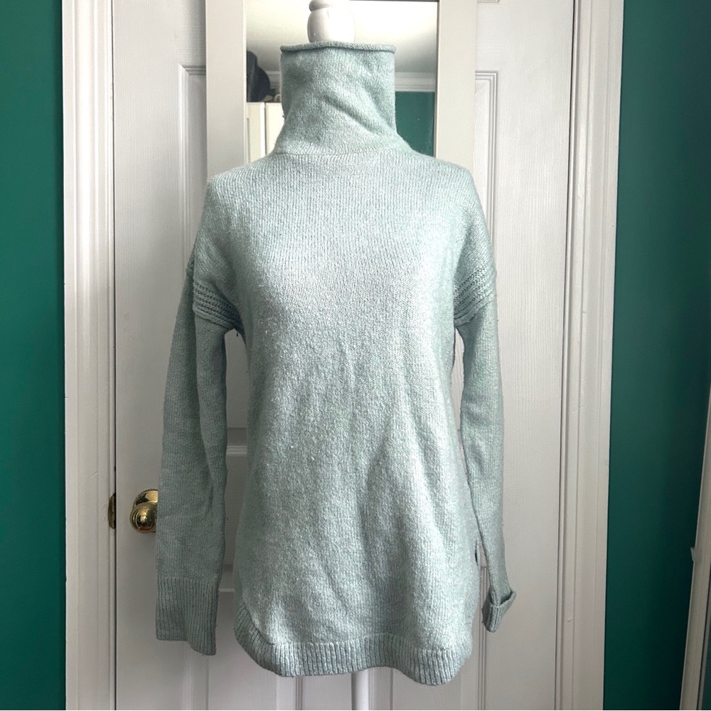 Gap Light Green Turtleneck Tunic Sweater xs